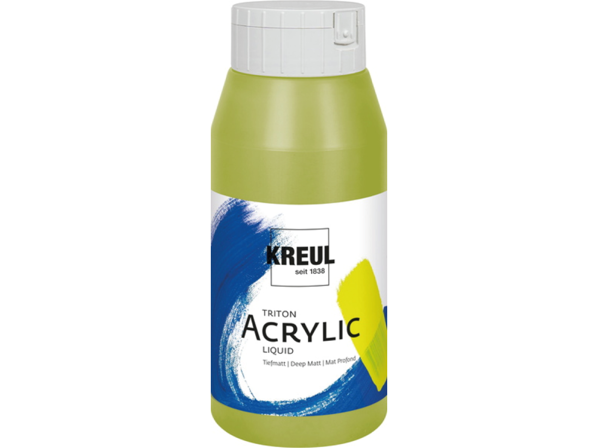 KREUL TRITON ACRYLIC LIQUID 750ML 045 OLIVGRÜN HELL 1