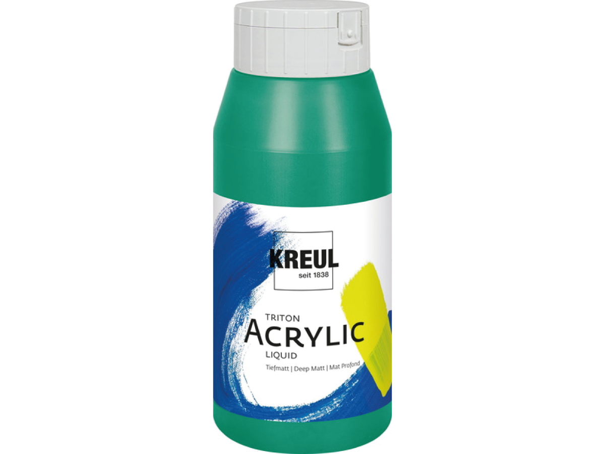 KREUL TRITON ACRYLIC LIQUID 750ML 082 TURQUOISE GREEN 1