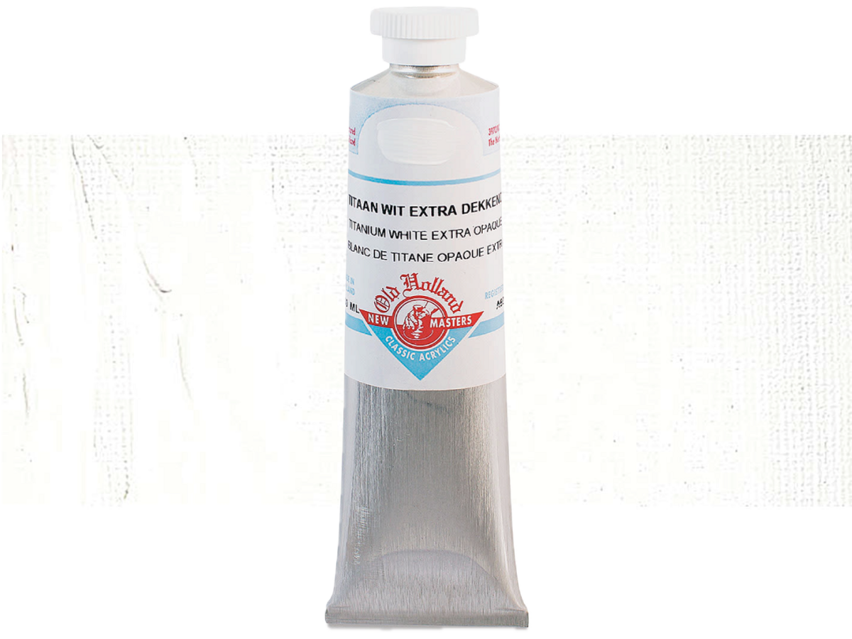 OLD HOLLAND NEW MASTERS ACRYL 60ML SERIE A TITANIUM WHITE EXTRA 603 1