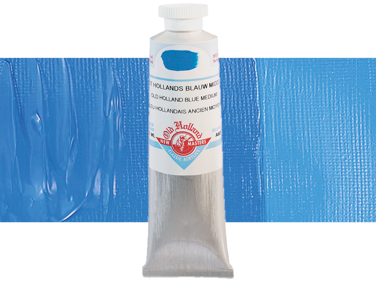 OLD HOLLAND NEW MASTERS ACRYL 60ML SERIE A BLUE MEDIUM 687 1