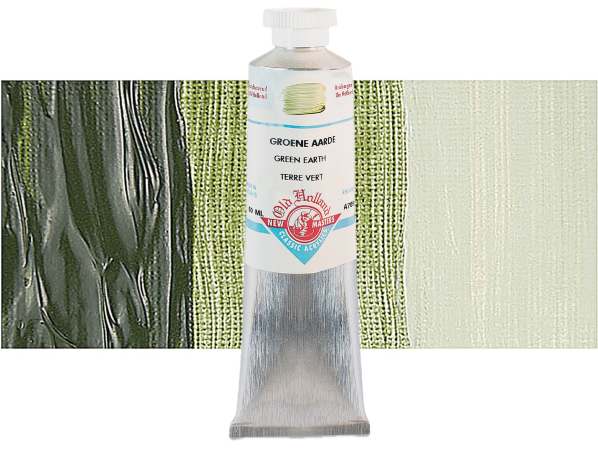 OLD HOLLAND NEW MASTERS ACRYL 60ML SERIE A GREEN EARTH 709 1