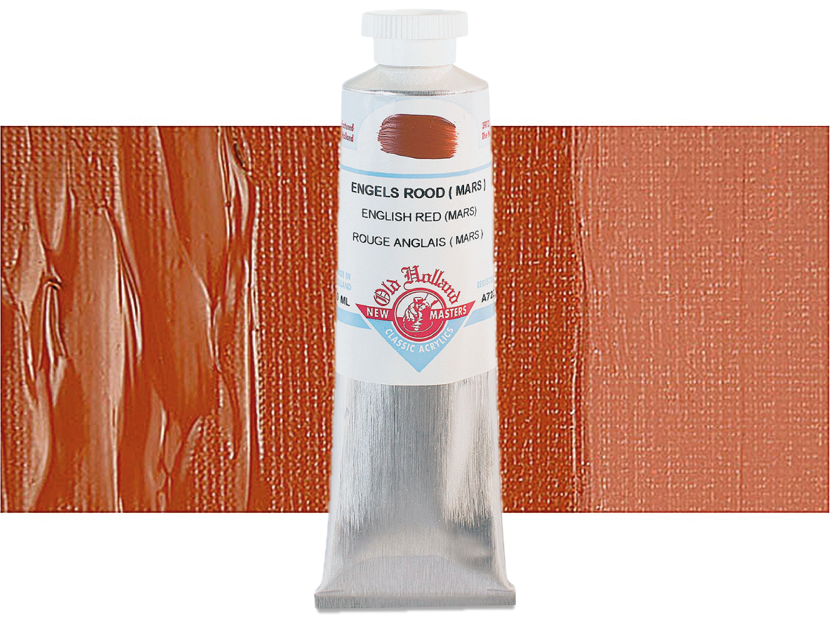 OLD HOLLAND NEW MASTERS ACRYL 60ML SERIE A ENGLISH RED (MARS) 722 1