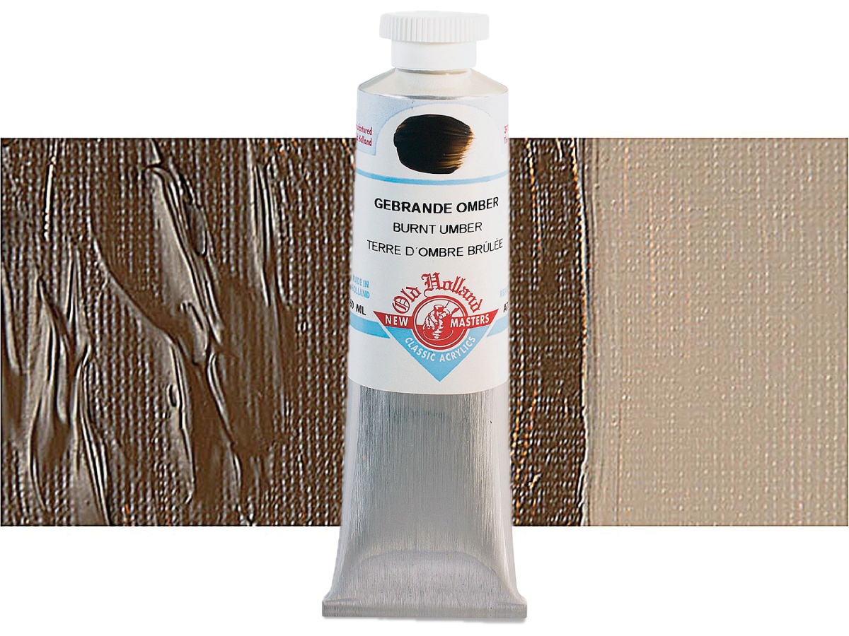 OLD HOLLAND NEW MASTERS ACRYL 60ML SERIE A BURNT UMBER 728 1