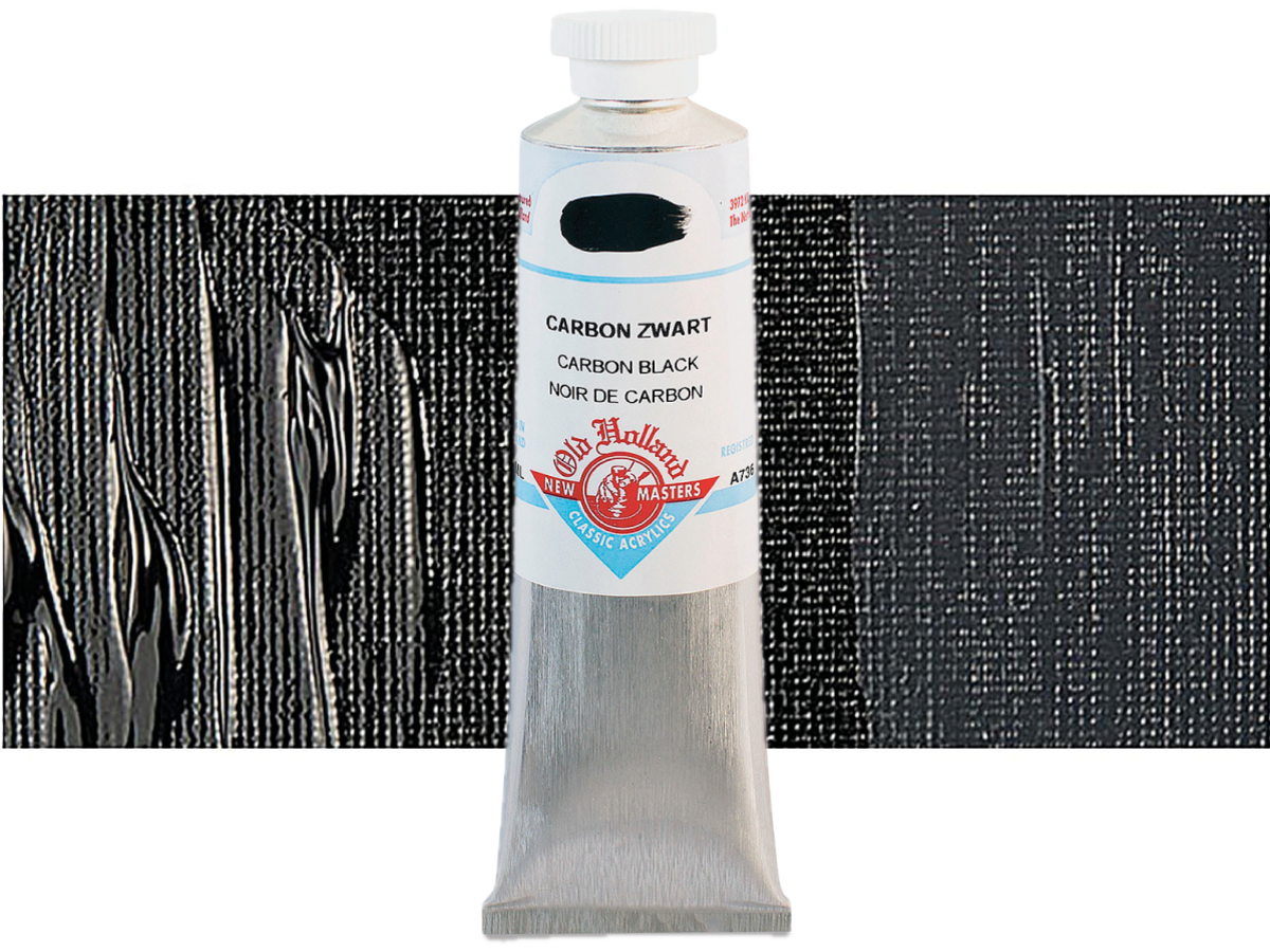 OLD HOLLAND NEW MASTERS ACRYL 60ML SERIE A CARBON BLACK 736 1