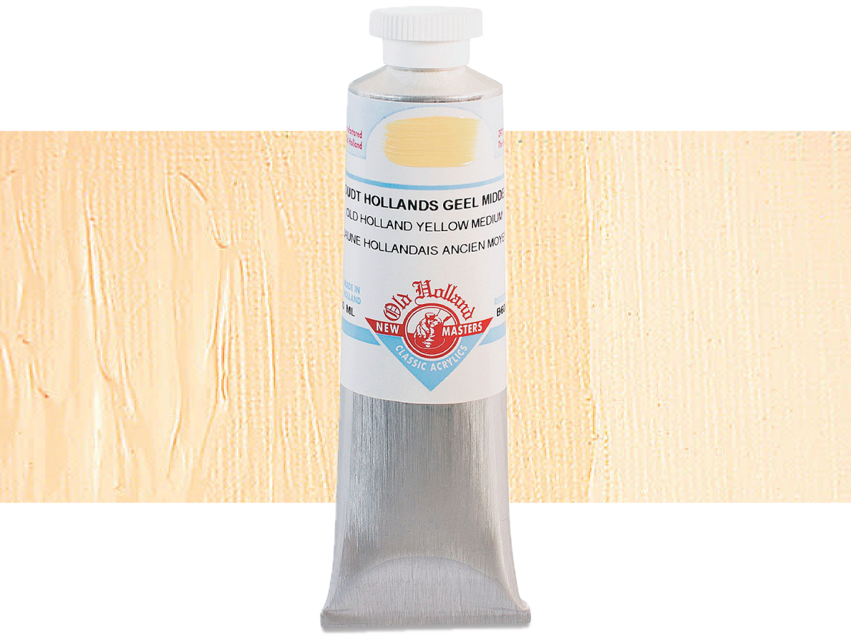 OLD HOLLAND NEW MASTERS ACRYL 60ML SERIE B YELLOW MEDIUM 608 1