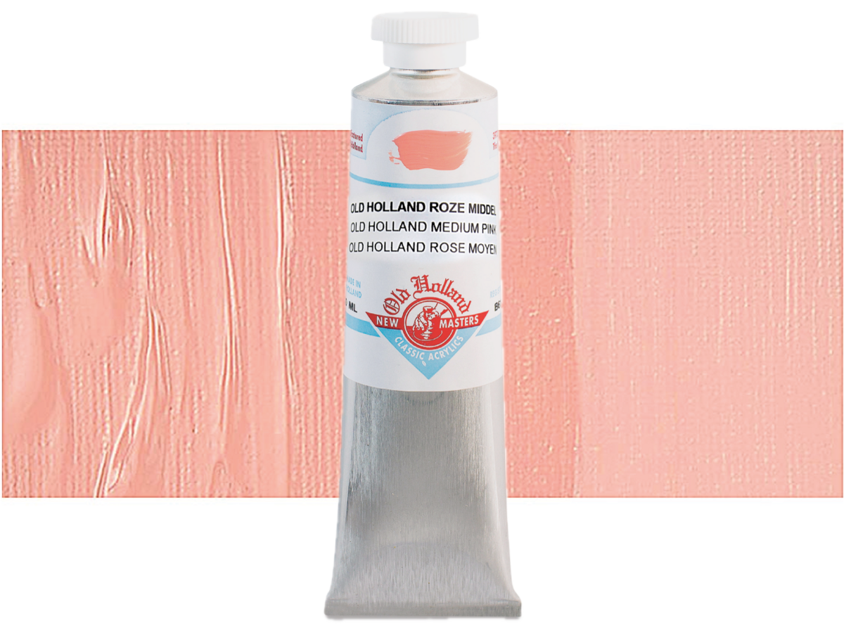 OLD HOLLAND NEW MASTERS ACRYL 60ML SERIE B MEDIUM PINK 614 1