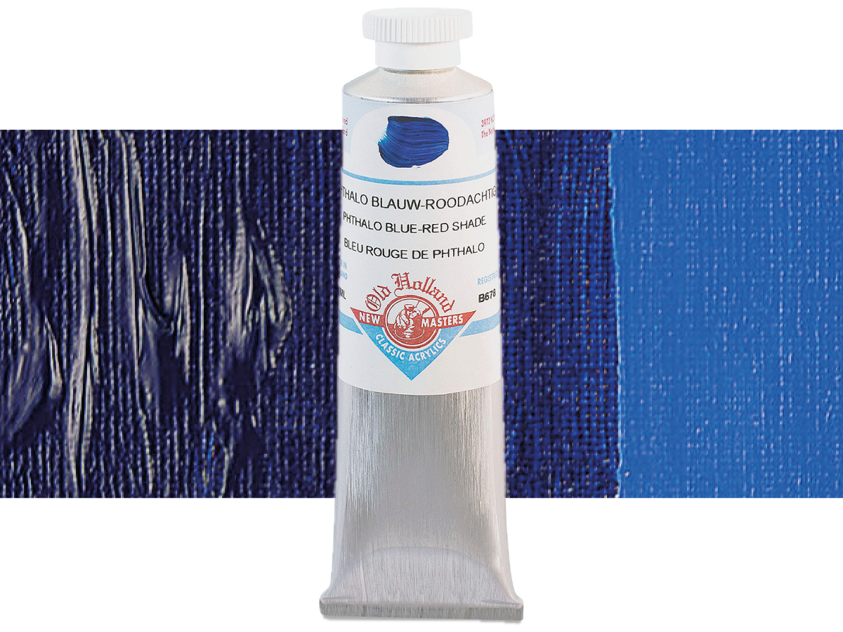 OLD HOLLAND NEW MASTERS ACRYL 60ML SERIE B PHTHALO BLUE RED SHADE 678 1