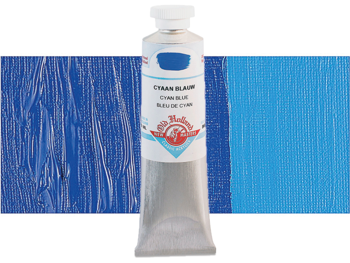 OLD HOLLAND NEW MASTERS ACRYL 60ML SERIE B CYAN BLUE 683 1