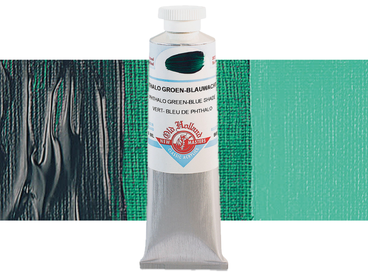 OLD HOLLAND NEW MASTERS ACRYL 60ML SERIE B PHTHALO BLUE SHADE 695 1