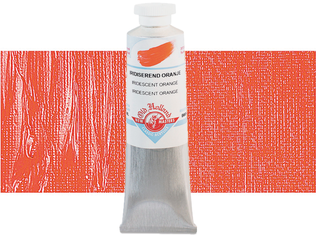 OLD HOLLAND NEW MASTERS ACRYL 60ML SERIE B IRIDESCENT ORANGE 804 1