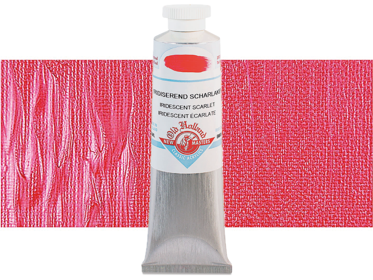OLD HOLLAND NEW MASTERS ACRYL 60ML SERIE B IRIDESCENT SCARLET 806 1
