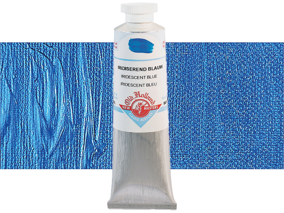 OLD HOLLAND NEW MASTERS ACRYL 60ML SERIE B IRIDESCENT BLUE 812 1