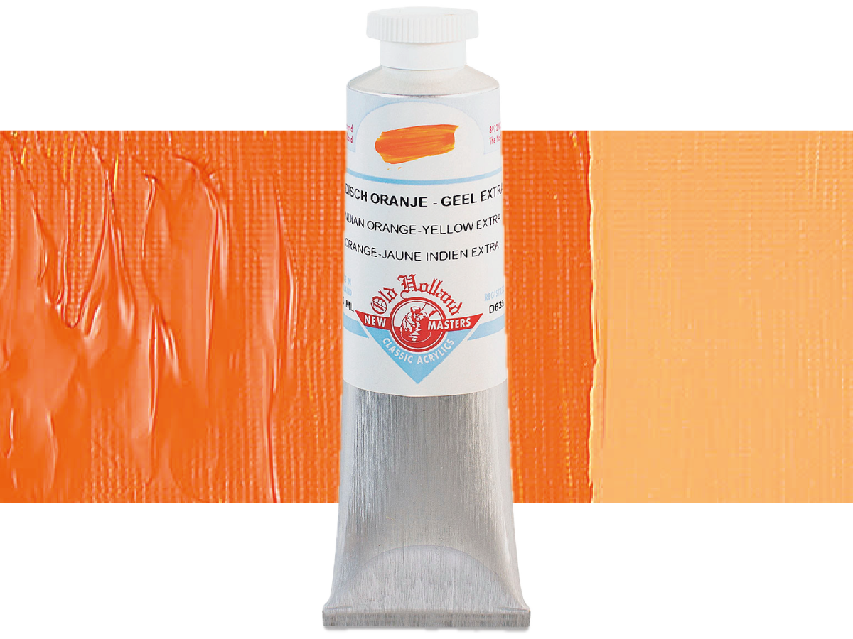 OLD HOLLAND NEW MASTERS ACRYL 60ML SERIE C INDIAN ORANGE-YELLOW EXTRA 635 1