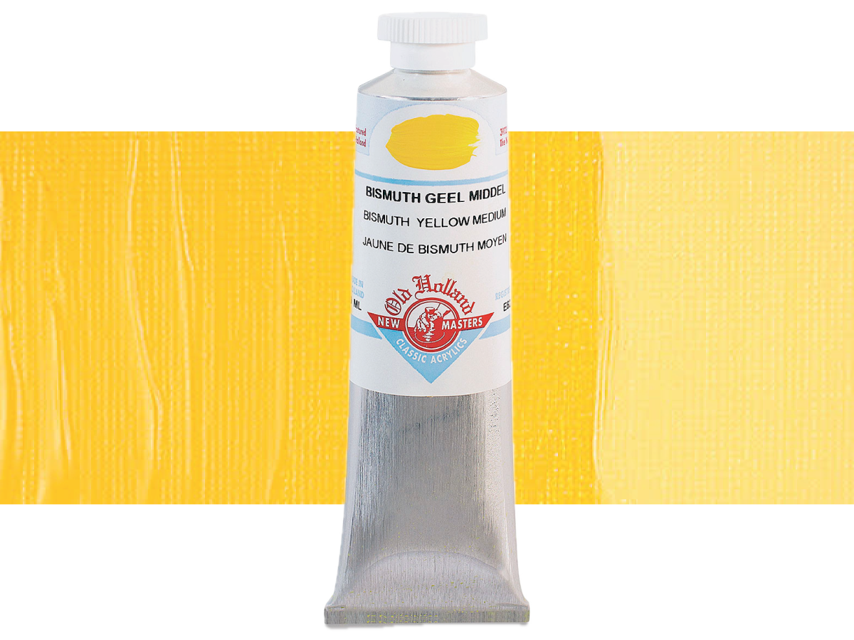NEW MASTERS ACRYL 60ML BISMUTH YELLOW MEDIUM 626 1