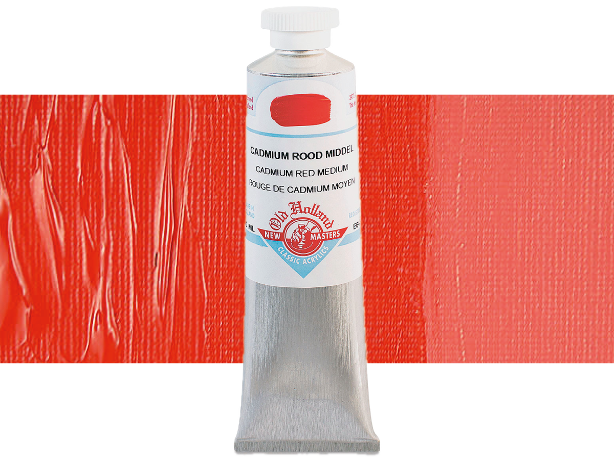NEW MASTERS ACRYL 60ML CADMIUM RED MEDIUM 645 1