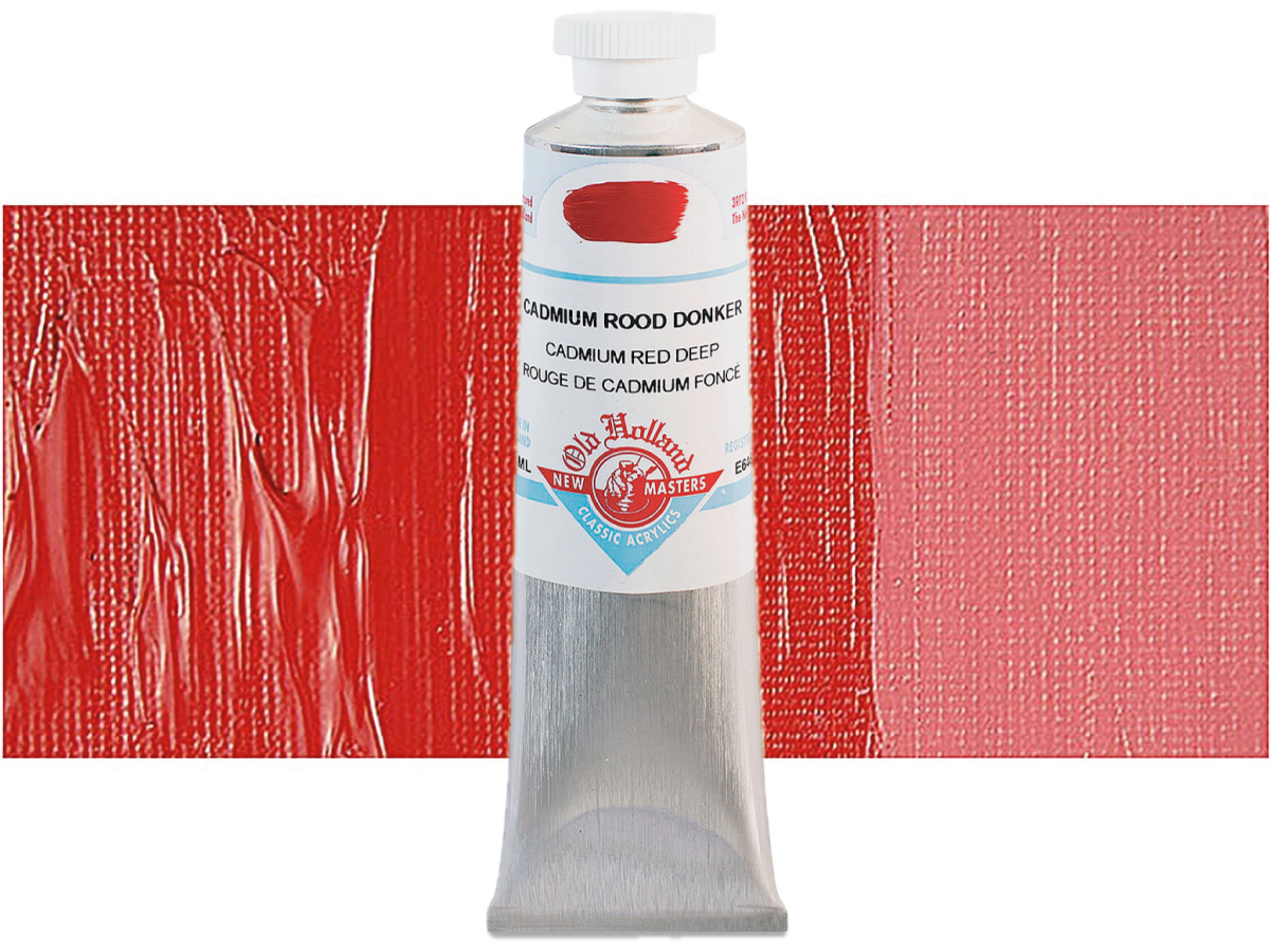 NEW MASTERS ACRYL 60ML CADMIUM RED DEEP 646 1