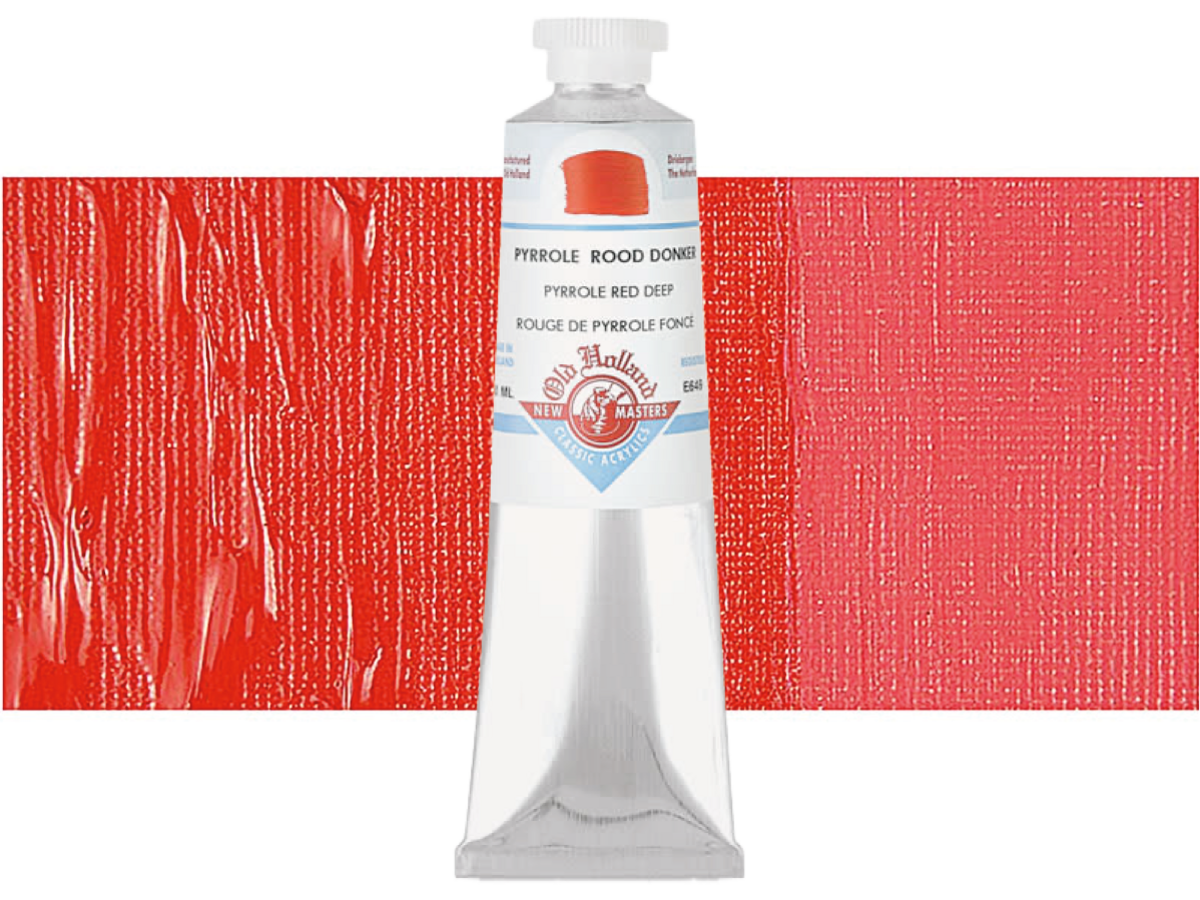 NEW MASTERS ACRYL 60ML PYRROLE RED DEEP 649 1