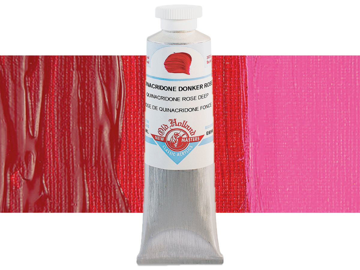 NEW MASTERS ACRYL 60ML QUINACRIDONE ROSE DEEP 656 1