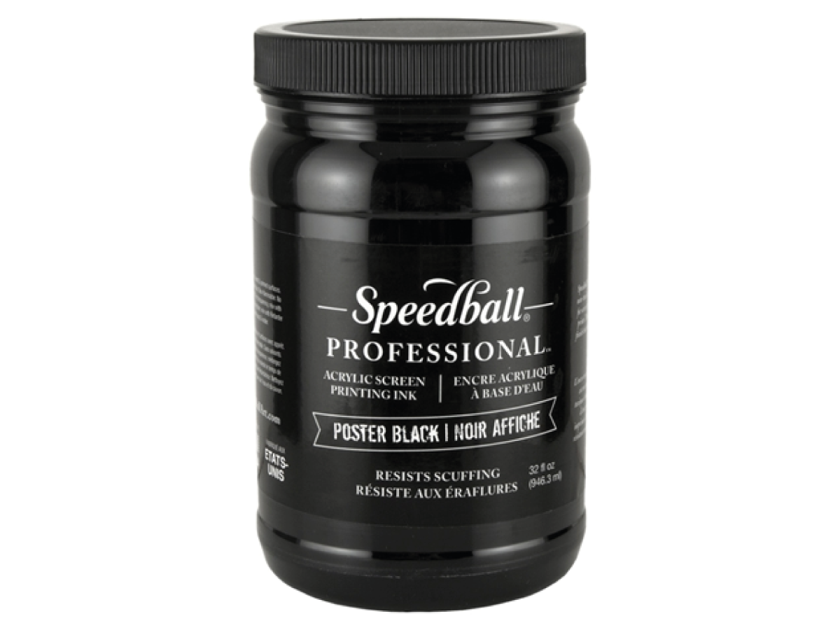 SPEEDBALL ACRYL SIEBDRUCKFARBE 946ML - POSTER BLACK 1