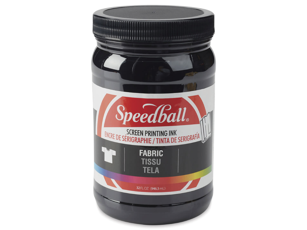 SPEEDBALL FABRIC SCREEN PRINTING INK 946ML BLACK 1