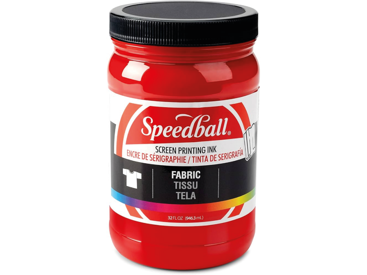 SPEEDBALL FABRIC SCREEN PRINTING INK 946ML RED 1