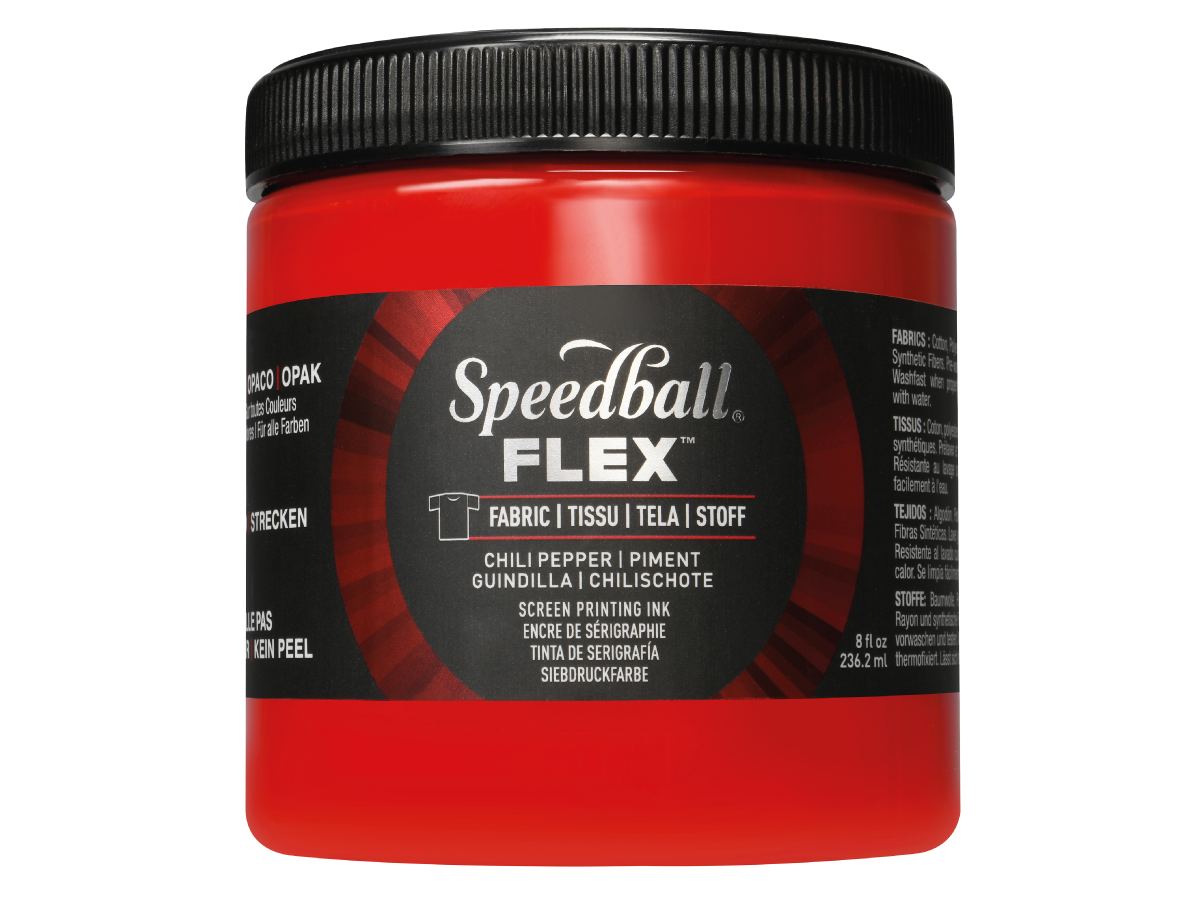 SPEEDBALL FLEX SCREEN PRINTING FABRIC INK 236ML CHILI PEPPER 1