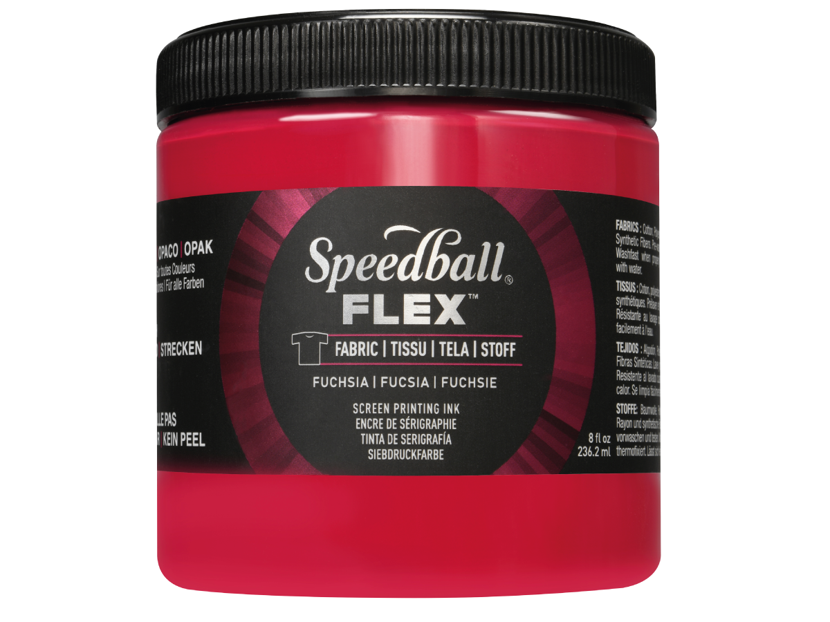 SPEEDBALL FLEX SCREEN PRINTING FABRIC INK 236ML FUCHSIA 1