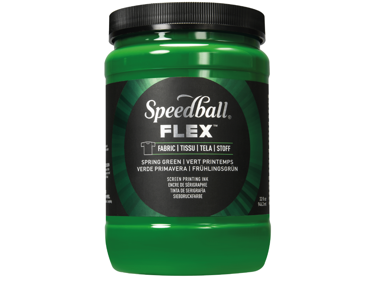 SPEEDBALL FLEX SCREEN PRINTING FABRIC INK 946ML SPRING GREEN 1