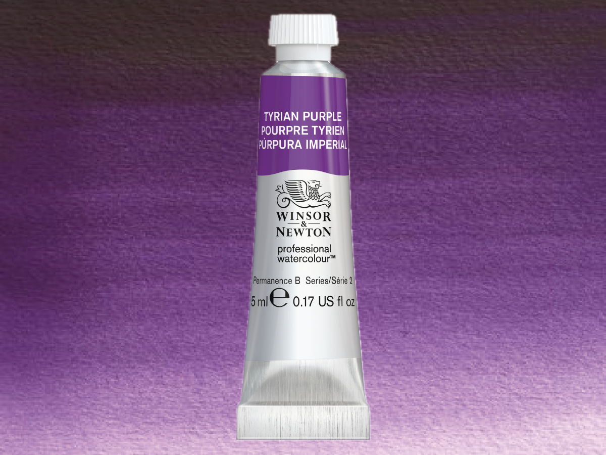 WINSOR & NEWTON AQUARELLFARBE 5ML S2  TYRIAN PURPLE 1