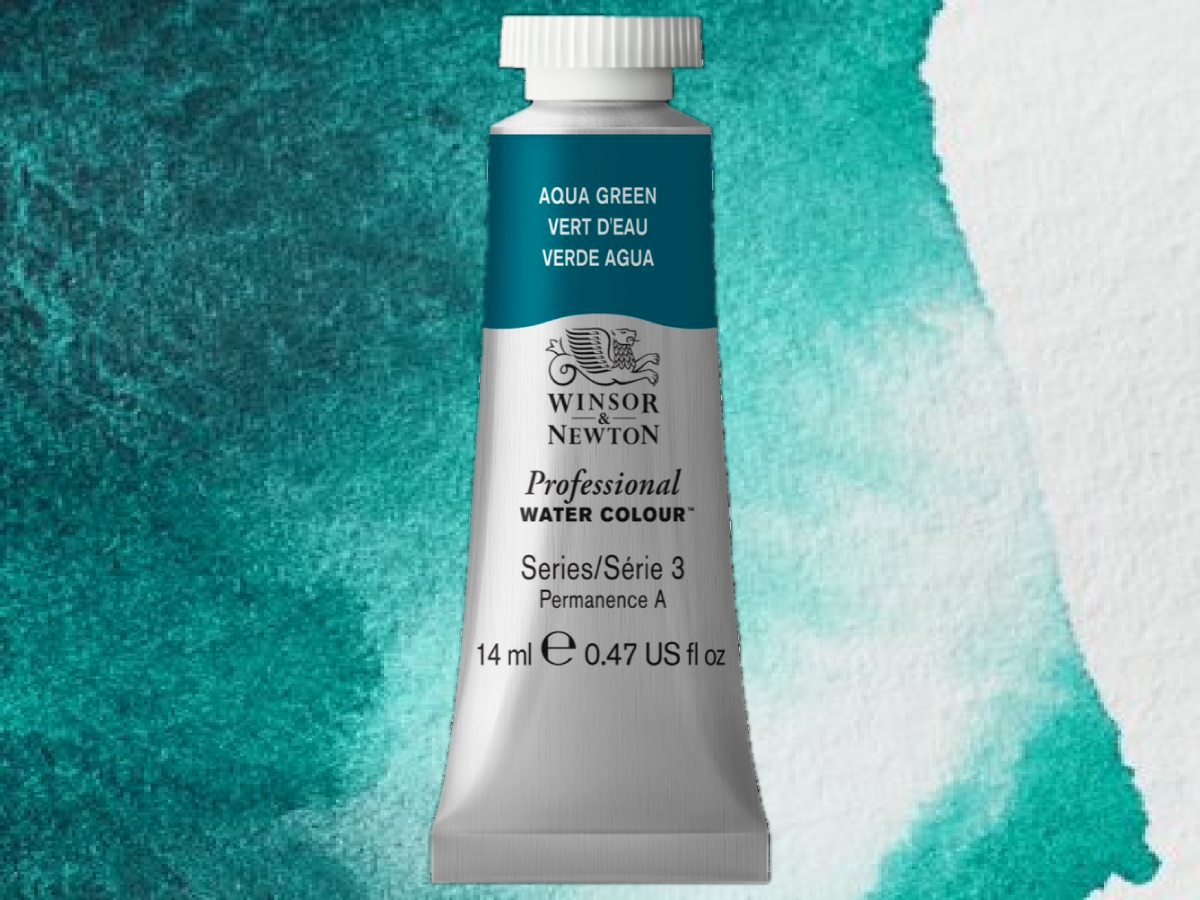 WINSOR & NEWTON AQUARELLFARBE 14ML 697 AQUA GREEN 1
