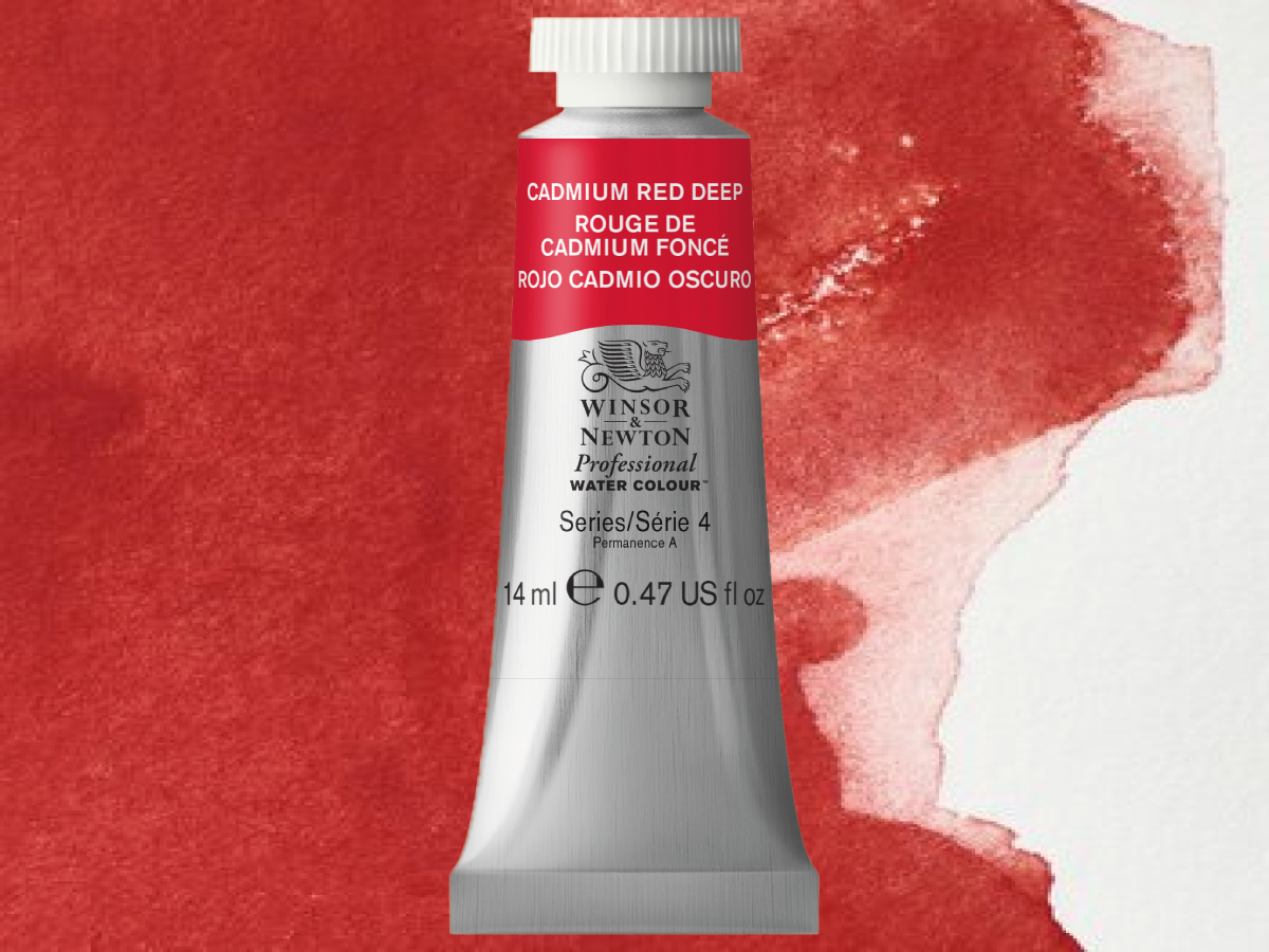 WINSOR & NEWTON AQUARELLFARBE 14ML 097 CAD RED DEEP 1