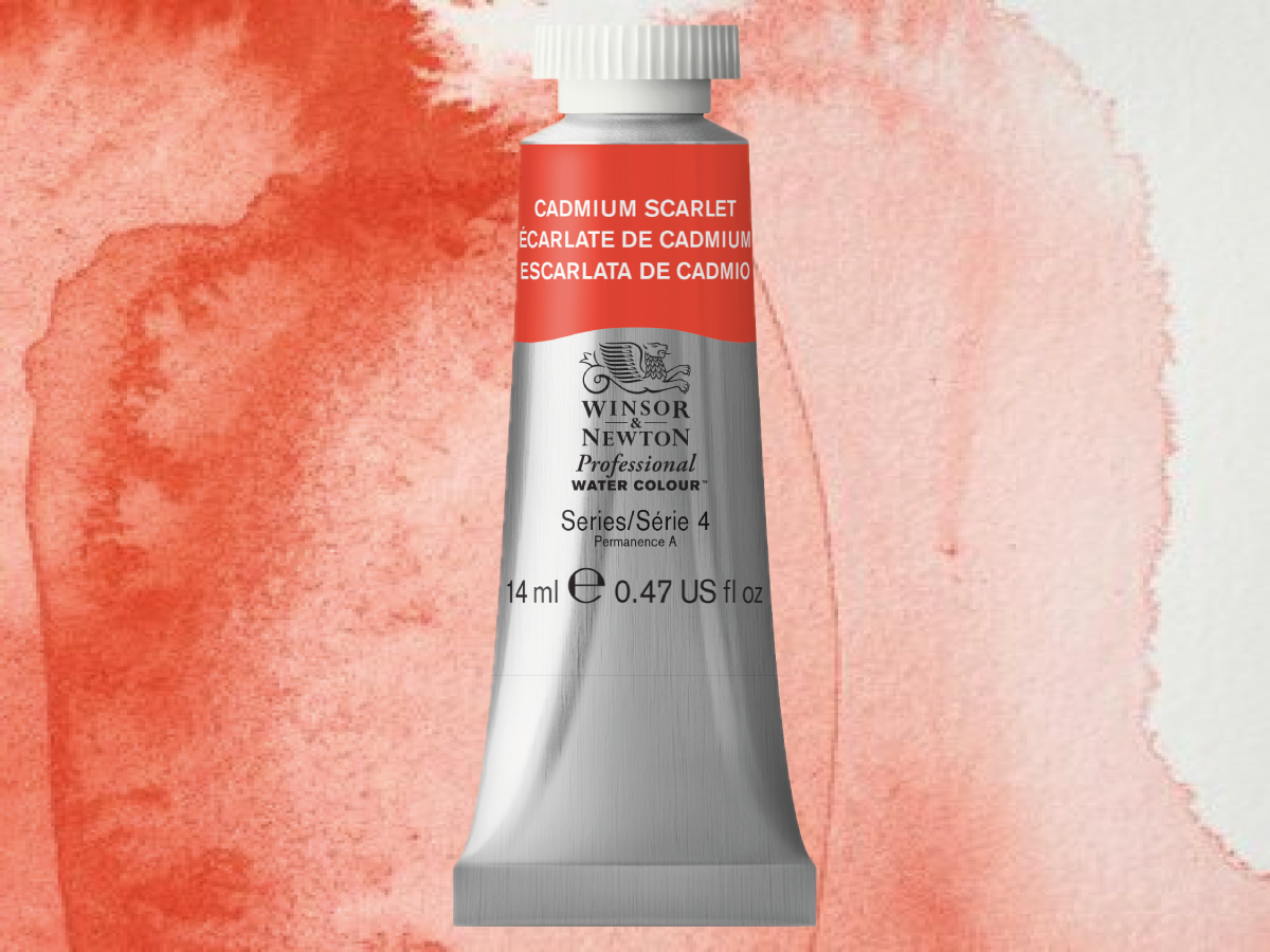 WINSOR & NEWTON AQUARELLFARBE 14ML 106 CADMIUM SCARLET 1