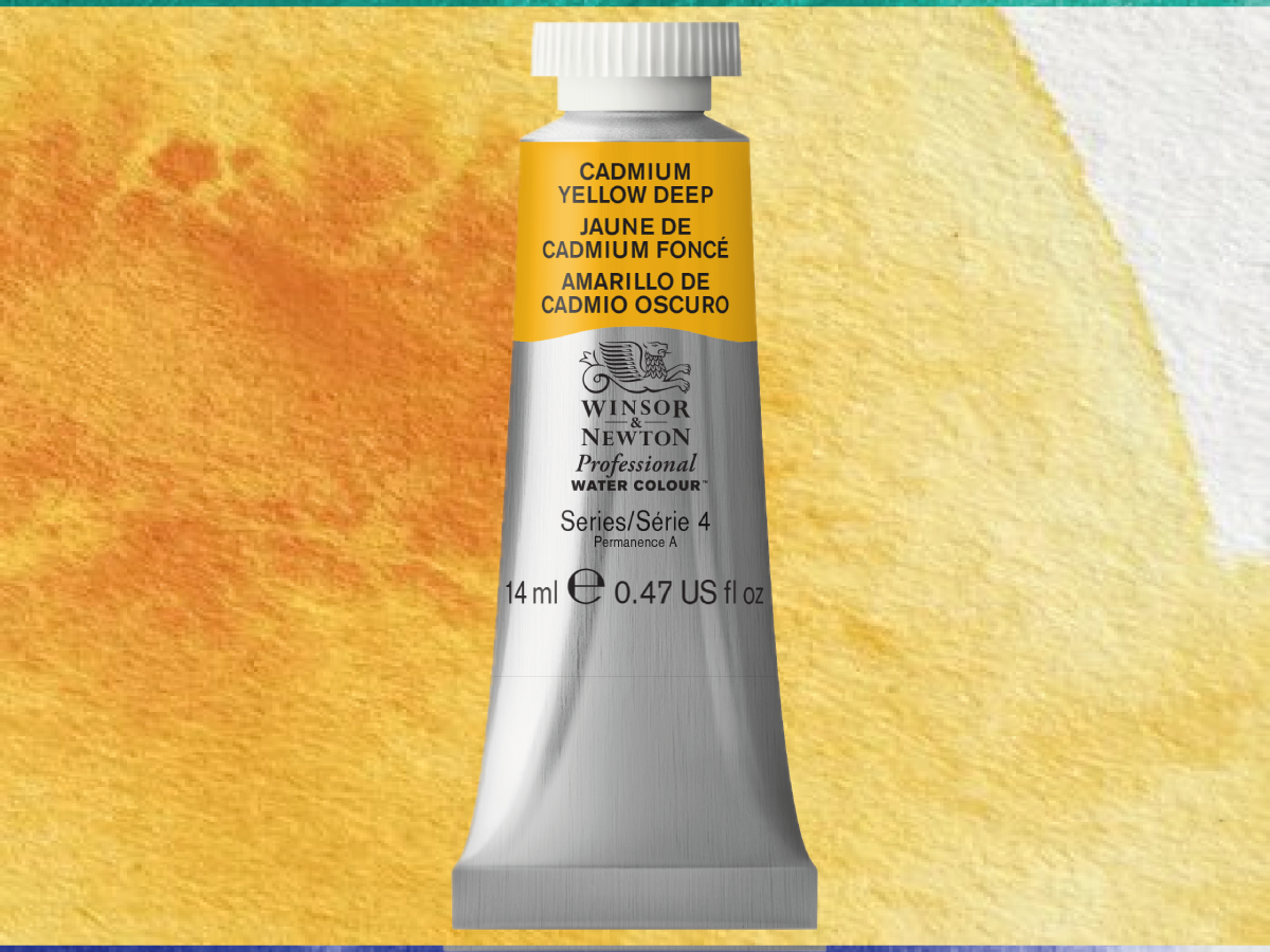WINSOR & NEWTON AQUARELLFARBE 14ML 111 CADMIUM YELLOW DEEP 1