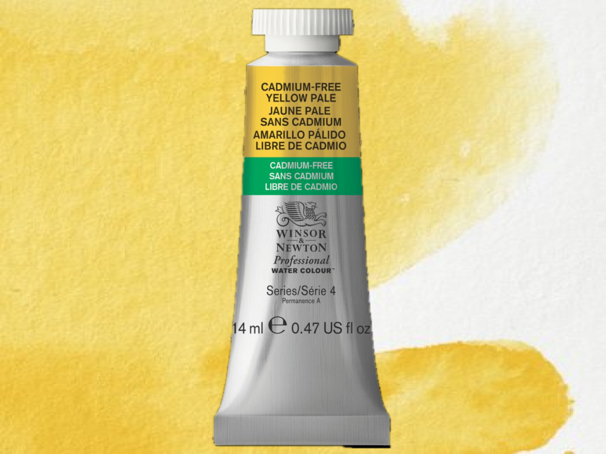 WINSOR & NEWTON AQUARELLFARBE 14ML 907 CADMIUM FREE YELLOW P 1
