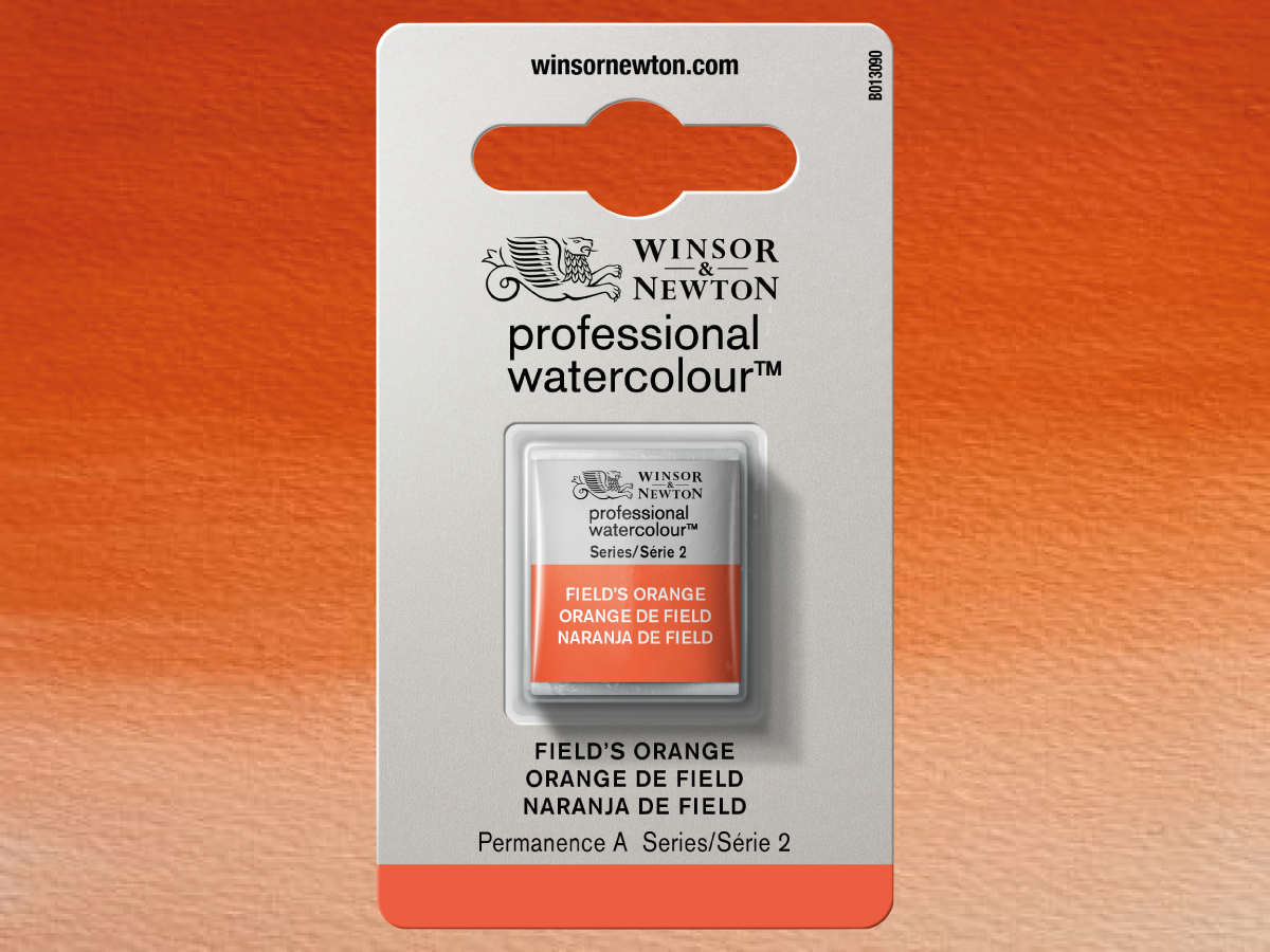 WINSOR & NEWTON AQUARELLFARBE 1/2NÄPF S2 FIELD'S ORANGE 1