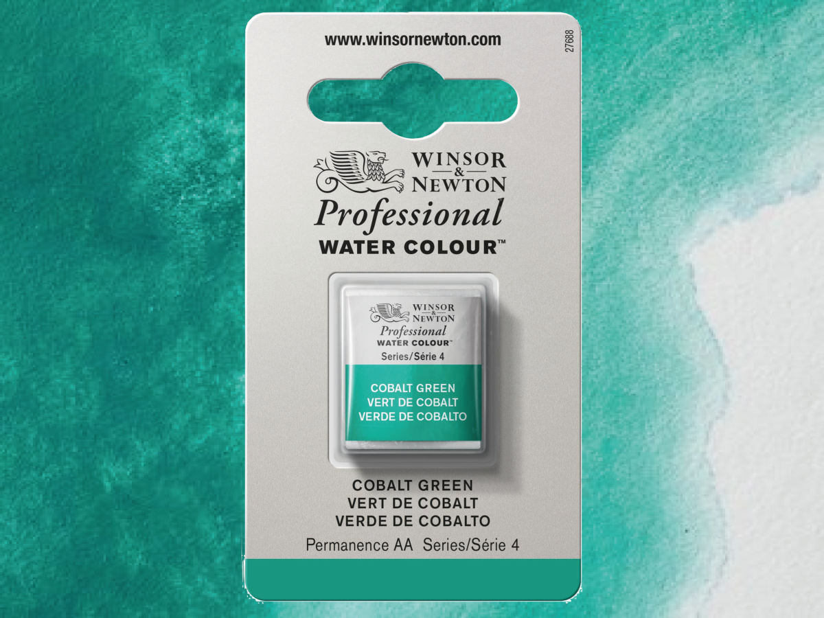 WINSOR & NEWTON AQUARELLFARBE 1/2 NÄPF 184 KOBALTGRÜN 1