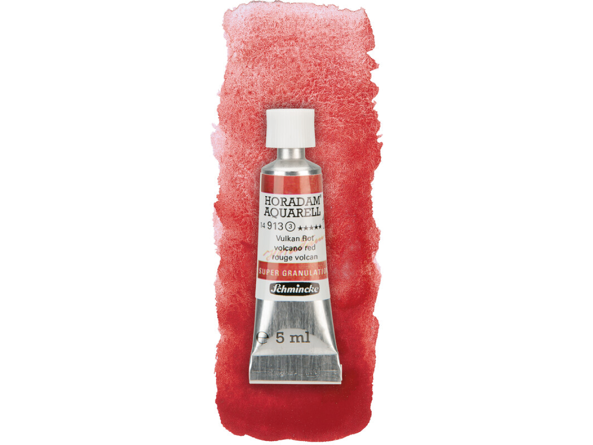 SCHMINCKE HORADAM AQUARELl SUPERGRANULATION 5ML 913 VULKAN ROT 1
