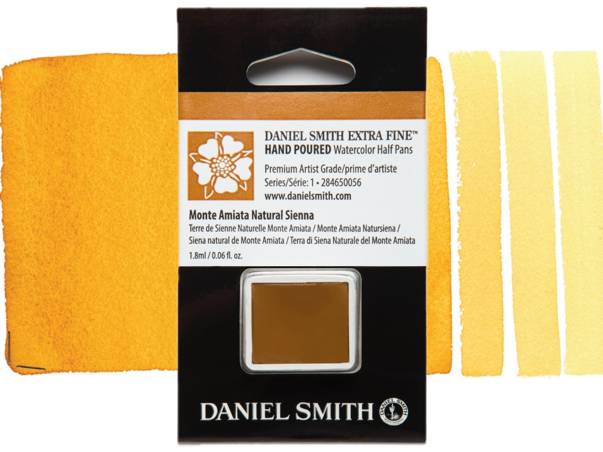 DANIEL SMITH AQUARELLFARBE 1/2 NAPF S1 056 MONTE AMIATA NATURAL SIENNA 1