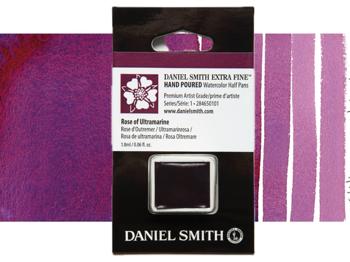 DANIEL SMITH AQUARELLFARBE 1/2 NAPF S1 101 ROSE OF ULTRAMARINE 1