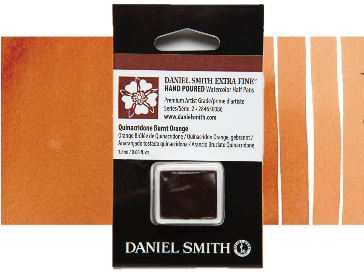 DANIEL SMITH AQUARELLFARBE 1/2 NAPF S2 086 QUINACRIDONE BURNT ORANGE 1