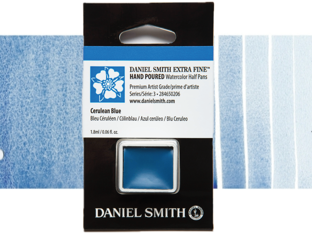 DANIEL SMITH AQUARELLFARBE 1/2 NAPF S3 206 CERULEAN BLUE 1