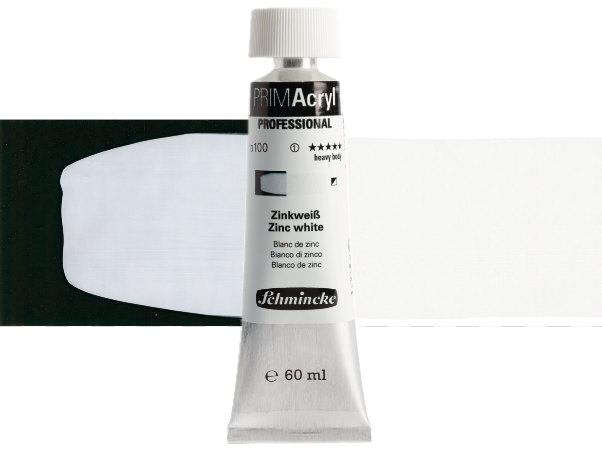 SCHMINCKE PRIMACRYL 60ML S1 100 ZINC WHITE 1