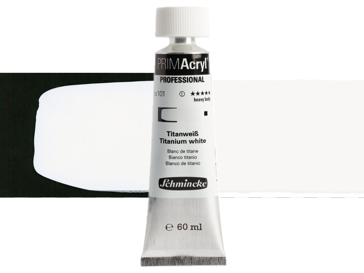 SCHMINCKE PRIMACRYL 60ML S1 101 TITANIUM WHITE 1