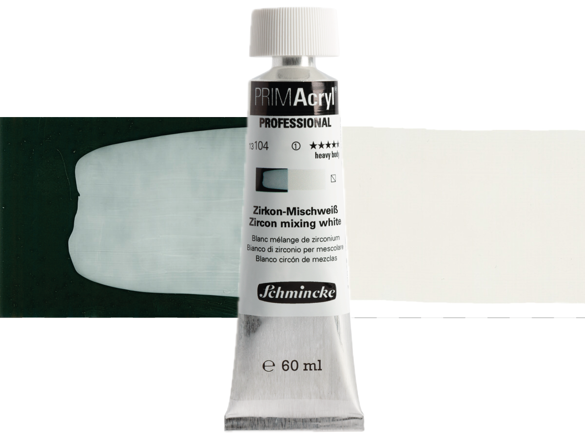 SCHMINCKE PRIMACRYL 60ML S1 104 ZIRCON MIXING WHITE 1