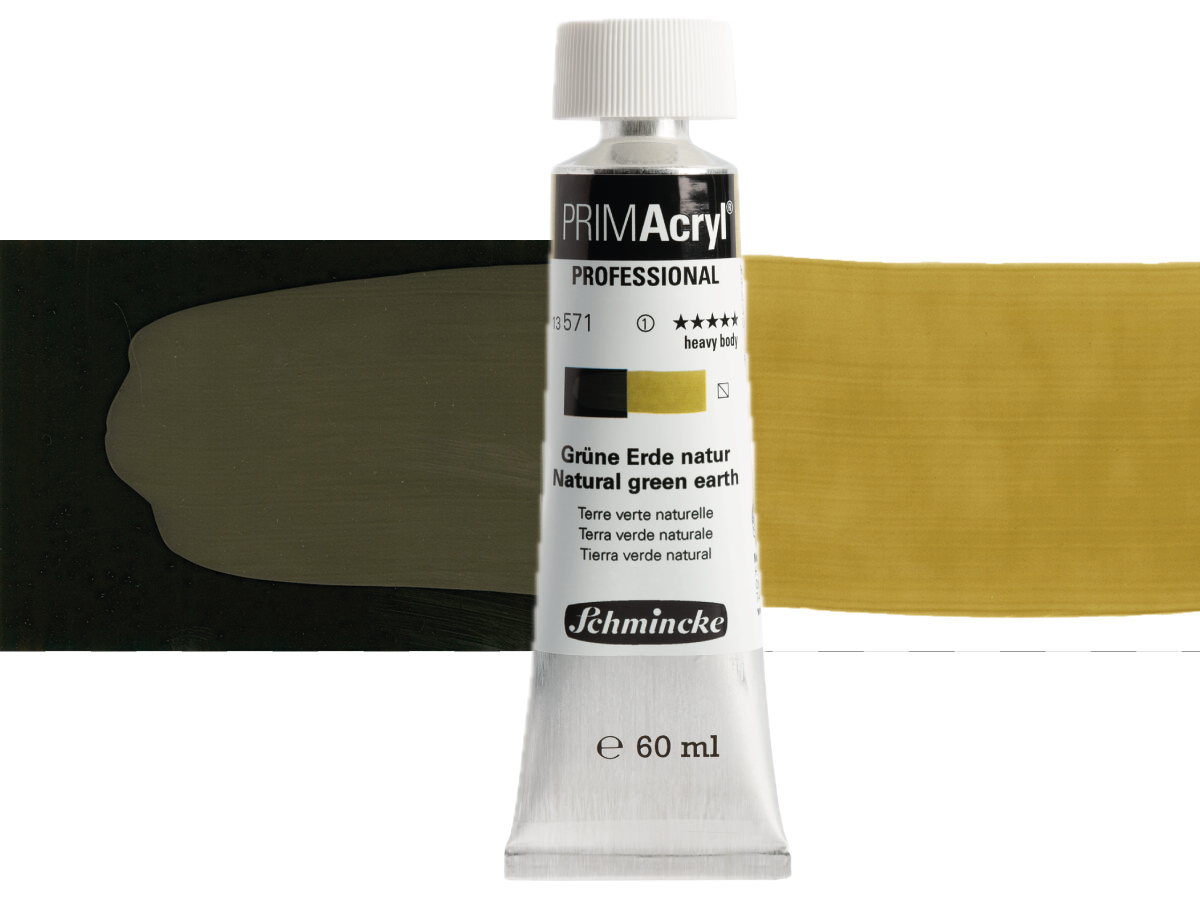 SCHMINCKE PRIMACRYL 60ML S1 571 NATURAL GREEN EARTH 1