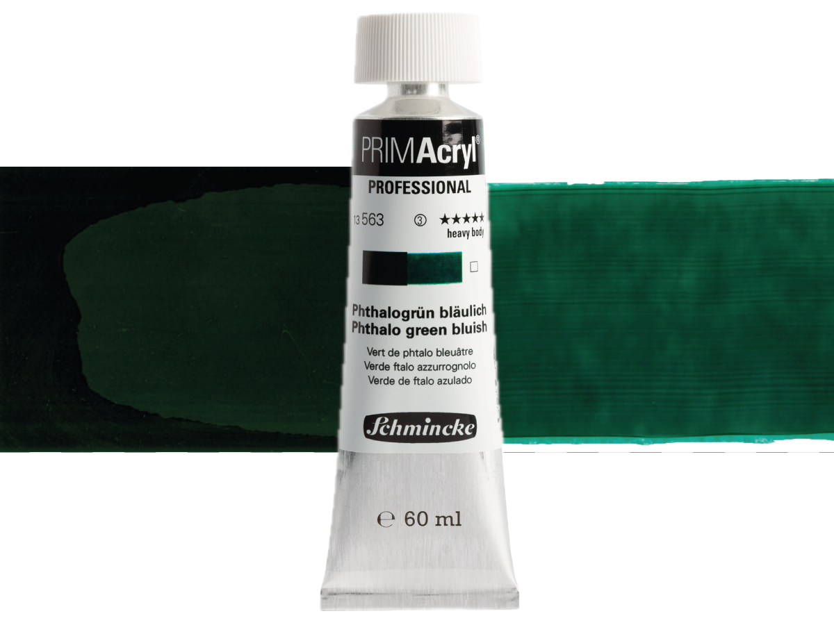 SCHMINCKE PRIMACRYL 60ML S3 563 PHTHALO GREEN BLUISH 1