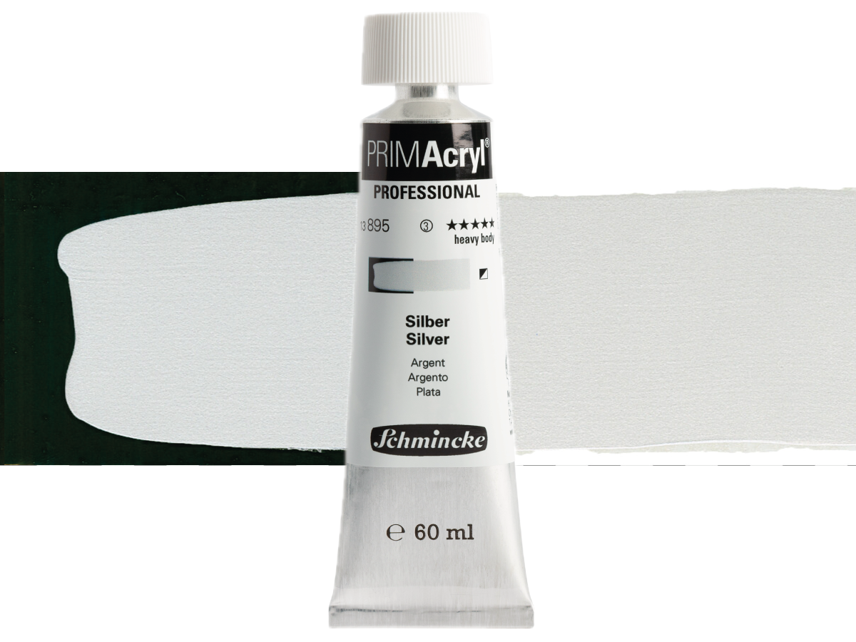 SCHMINCKE PRIMACRYL 60ML S3 895 SILVER 1