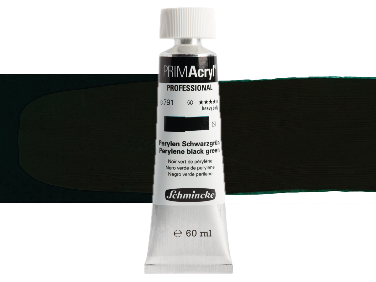 SCHMINCKE PRIMACRYL 60ML S4 791 PERYLENE BLACK GREEN 1