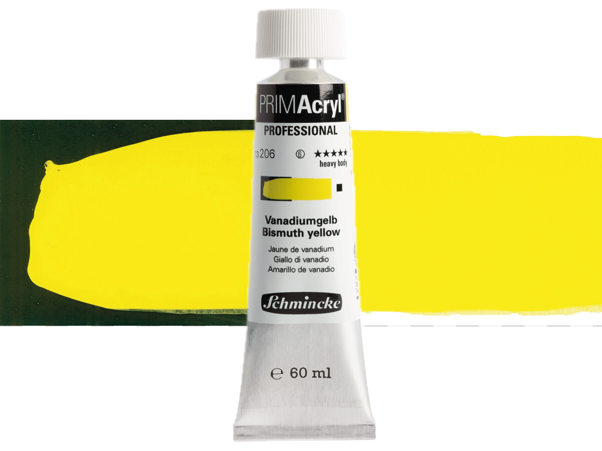SCHMINCKE PRIMACRYL 60ML S6 206 BISMUTH YELLOW 1