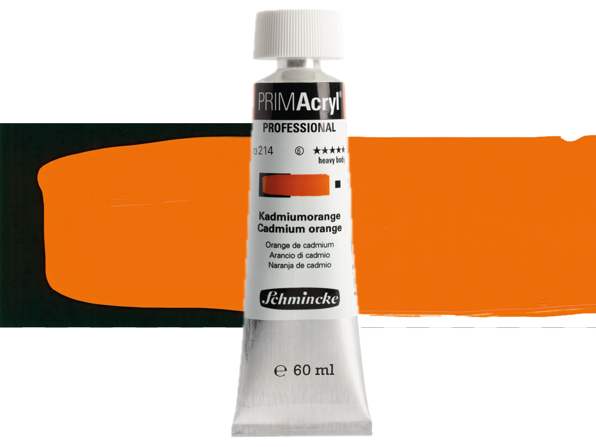 SCHMINCKE PRIMACRYL 60ML S6 214 CADMIUM ORANGE 1